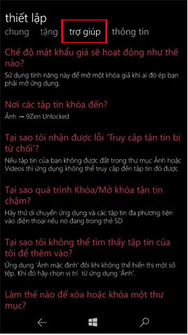 How to hide folders and data on Windows 10 Mobile Picture 4