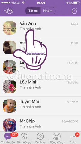 How to hide, hide the chat content, chat on Viber Picture 12
