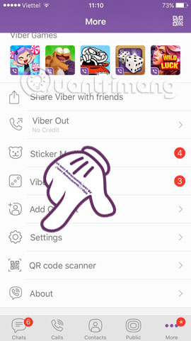 How to hide, hide the chat content, chat on Viber Picture 13