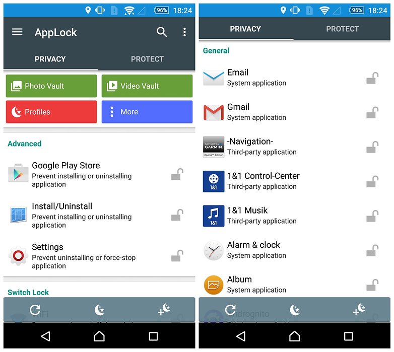 How to hide important data files and applications in Android devices Picture 1