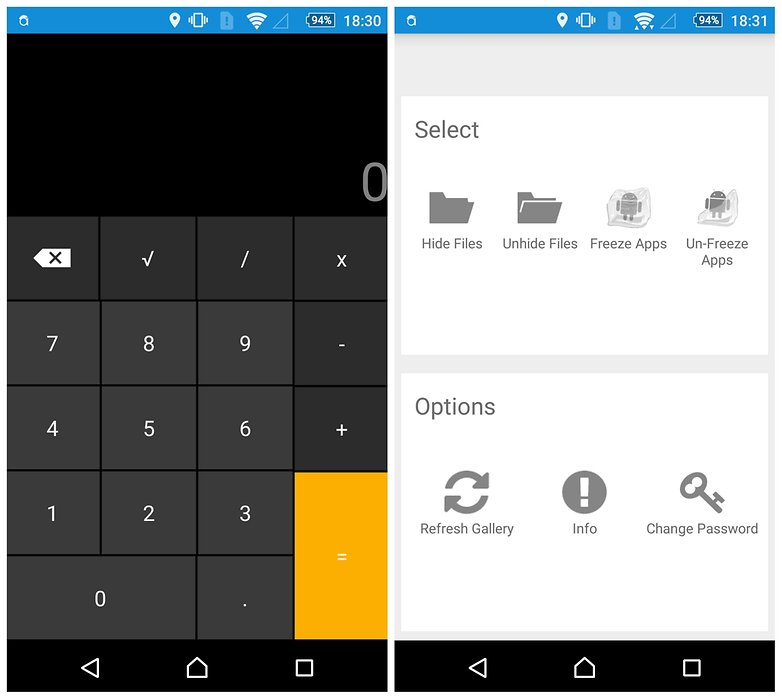 How to hide important data files and applications in Android devices Picture 3