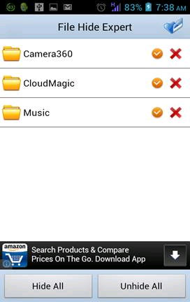 How to hide important data files and applications in Android devices Picture 4