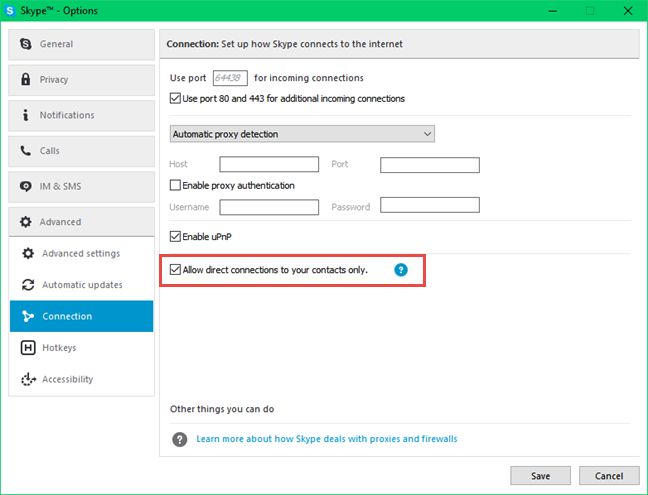 How to hide IP address on Skype Picture 4