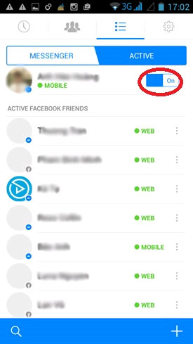 How to hide nick Facebook Messenger on Android Picture 3