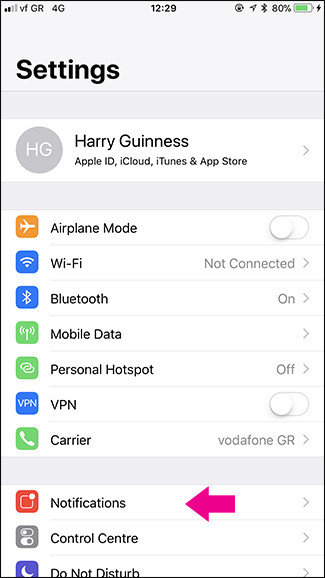 How to hide notifications for each application on iPhone Picture 1