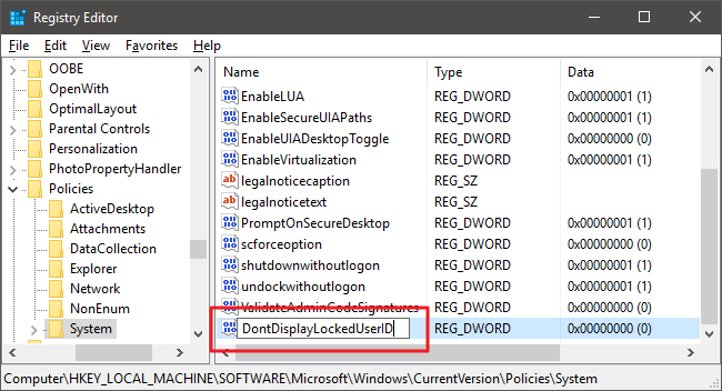 How to hide personal information on Windows 10 login screen? Picture 4