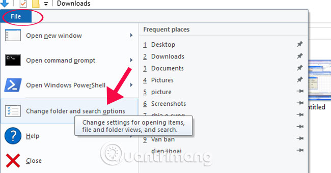 How to hide / show Recent Files and Frequently Folders in Quick access Window 10 Picture 2
