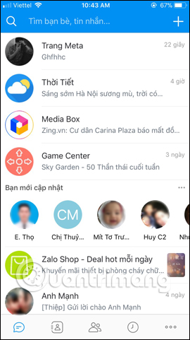 How to hide Zalo messages on iOS and review messages Zalo has hidden ...