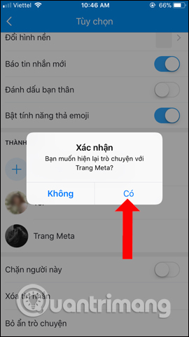 How to hide Zalo messages on iOS and review messages Zalo has hidden Picture 10