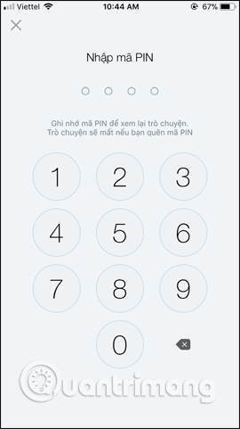 How to hide Zalo messages on iOS and review messages Zalo has hidden Picture 4