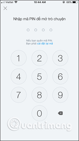 How to hide Zalo messages on iOS and review messages Zalo has hidden Picture 7