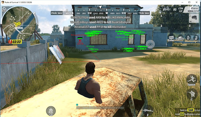 How to identify opponents cheat game Rules of Survival Picture 1