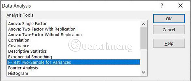 How to implement T-Test in Excel Picture 4