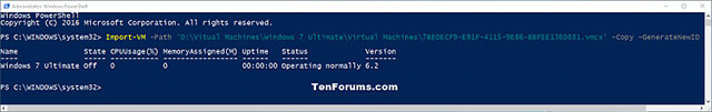 How to import Hyper-V virtual machines in Windows 10 Picture 14