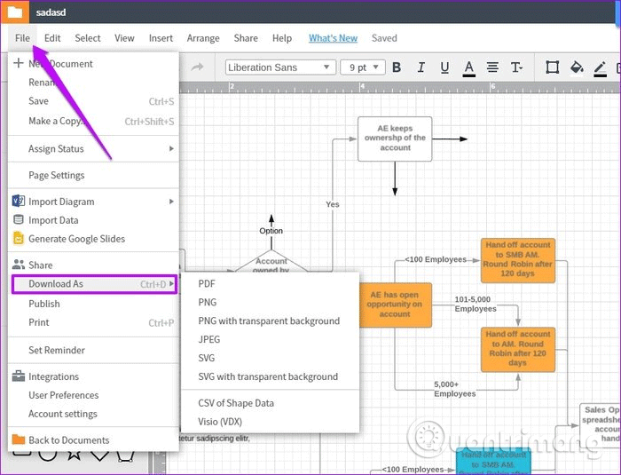 lucidchart table