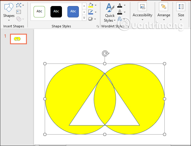 How to include shapes in PowerPoint Picture 10