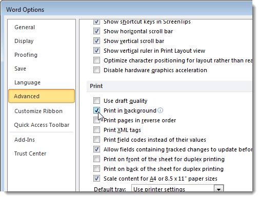 How to increase effective processing speed in MS word Picture 10