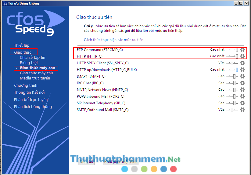 How to increase network speed with cFosSpeed ​​10.06 software Picture 8