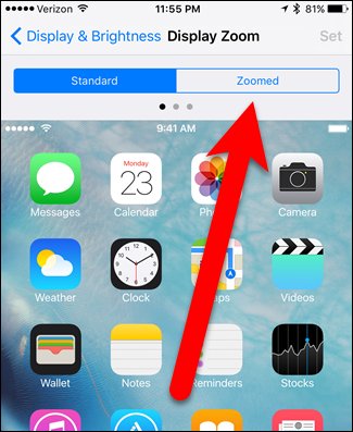 How to increase text size and icon (icon) on iPhone Picture 4