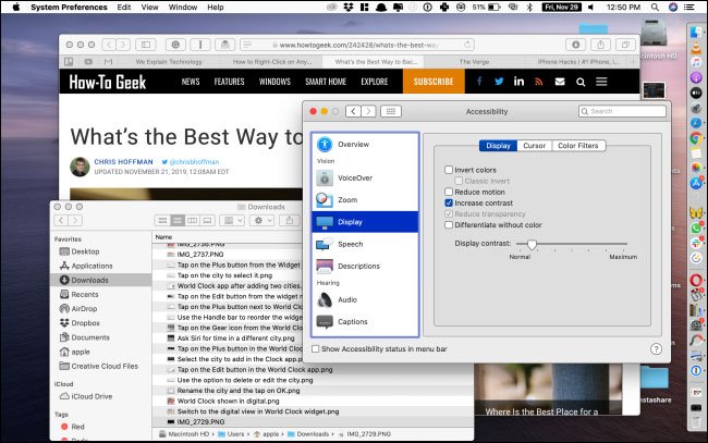 How to increase the contrast on the Mac screen Picture 5