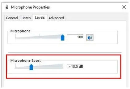 software to increase microphone gain windows 10