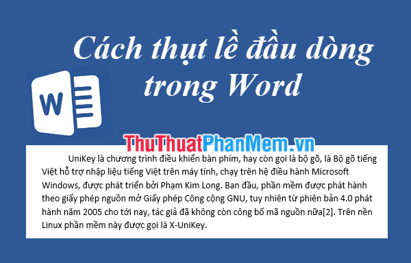 How to indent words in Word - Indent the first line of paragraphs in Word Picture 1
