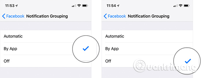 How to inform groups by application on iPhone, iPad Picture 4