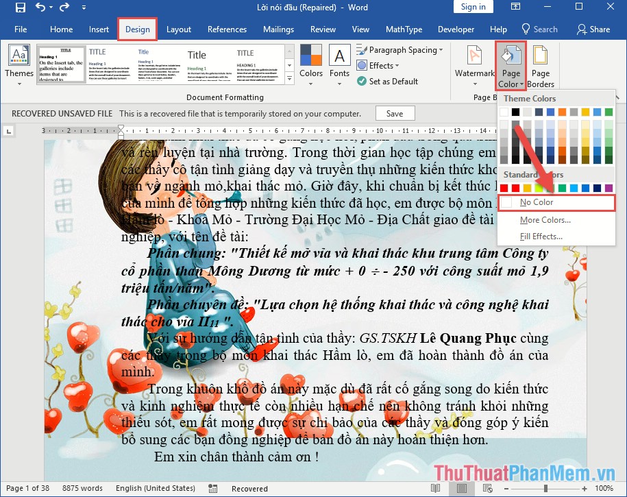 How to insert a background image in Word Picture 10