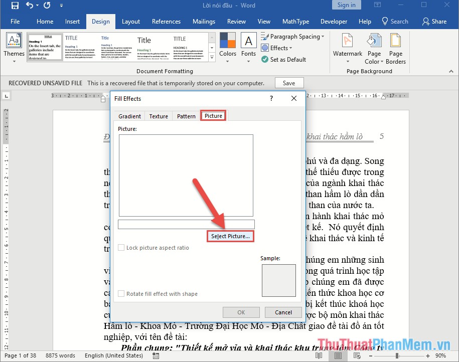 How to insert a background image in Word