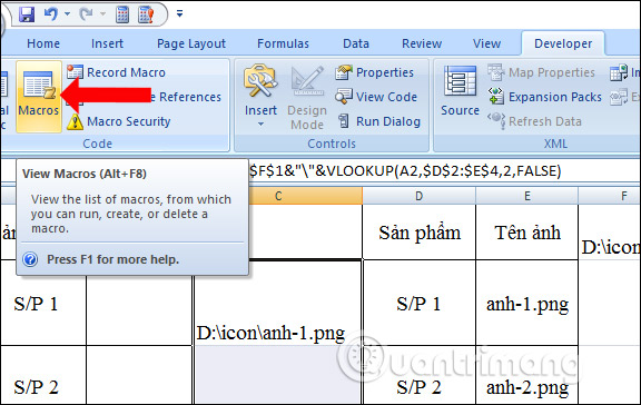 How to insert a batch image into Excel box Picture 11