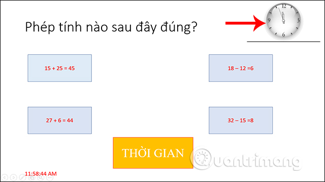 How to insert a clock into PowerPoint Picture 12