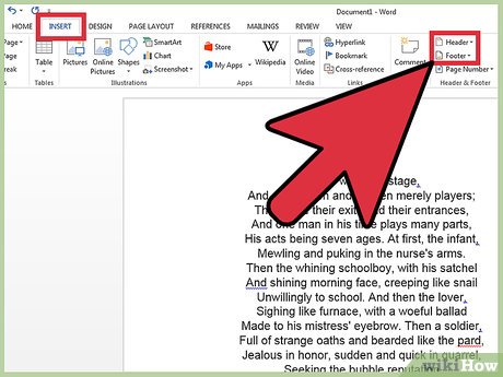 use custom footers in ms word