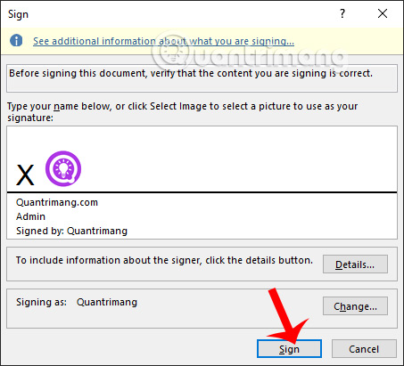 How to insert a signature in Word Picture 14