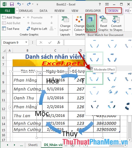 How To Insert A SmartArt Object In Excel - TipsMake.com