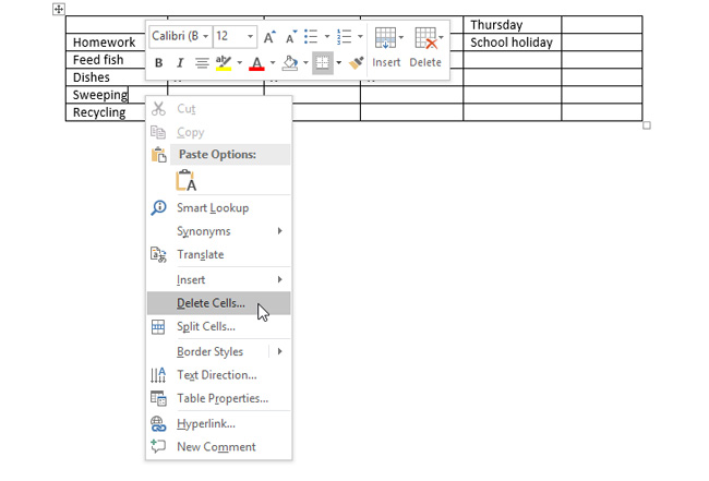 How to insert a table, create a table in Word 2016 - TipsMake.com