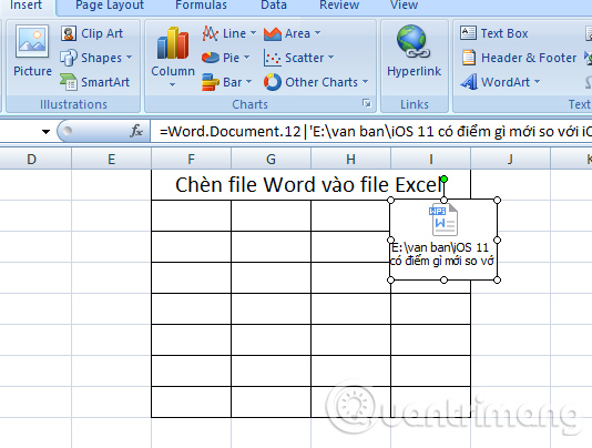 How To Insert A Word Document Into An Excel File 0218