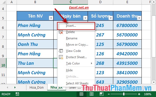 How to insert and delete worksheets in Excel Picture 1