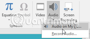 How to insert audio in PowerPoint 2016 Picture 1