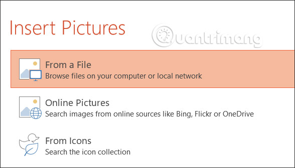 How to insert backgrounds into PowerPoint Picture 3