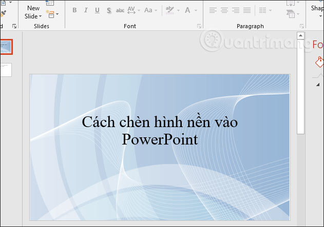 How to insert backgrounds into PowerPoint Picture 7