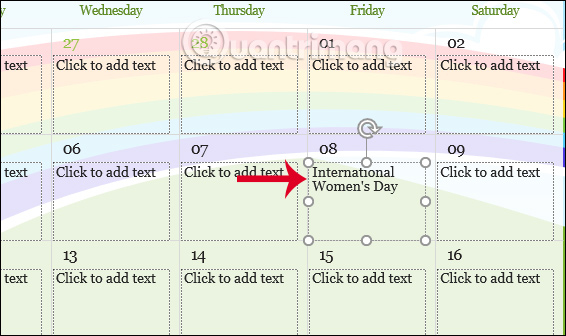 How to insert calendars into PowerPoint