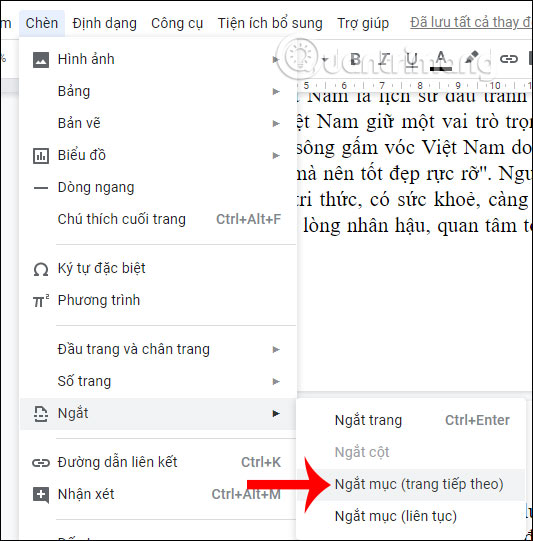 How to insert Header, Footer in Google Docs Picture 9