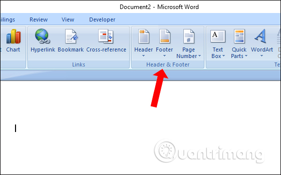 microsoft word file location footer