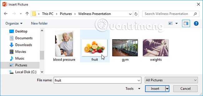 How to insert images into Powerpoint 2016 Picture 2