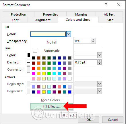 How to insert images into the Excel comment box Picture 4