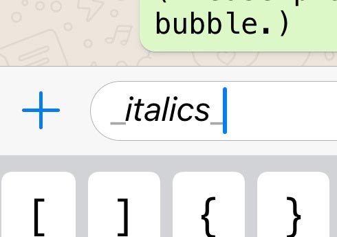How to insert italics and bold letters in WhatsApp messages Picture 5