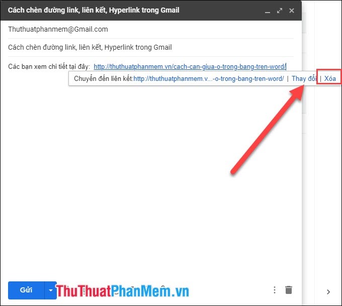 How to insert links, links, Hyperlinks in Gmail Picture 13