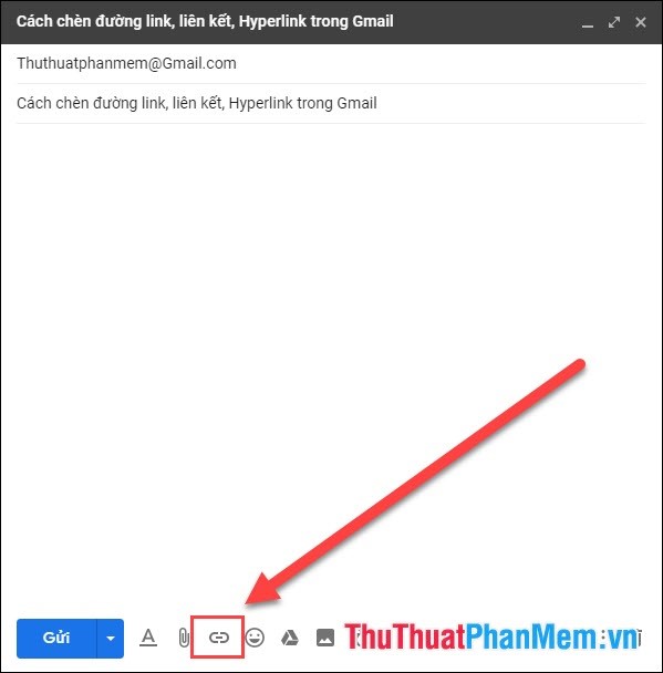 How to insert links, links, Hyperlinks in Gmail Picture 8