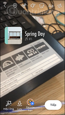 How to insert music into photos and videos on Facebook Picture 13