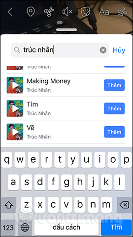 How to insert music into photos and videos on Facebook Picture 8